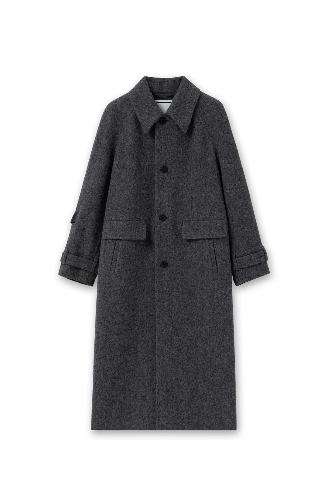 그레이 울블랜드 발마칸 코트