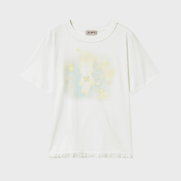 Cosmic bunny oversized t-shirt
