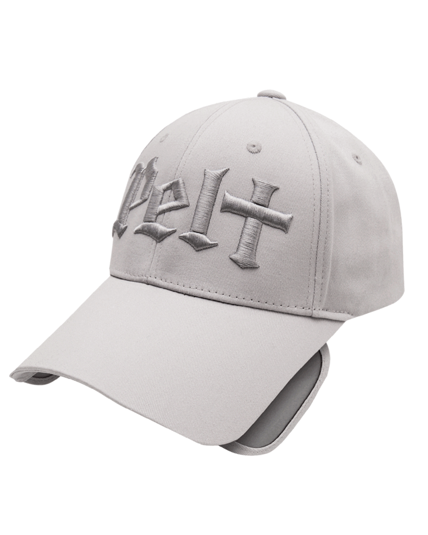 Black Letter Logo Slide Cap : Grey (PA0GCU535GR)