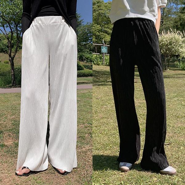 키큰여자아름다운174 [174]키큰여자바지vol.426*시크플리츠와이드밴딩팬츠