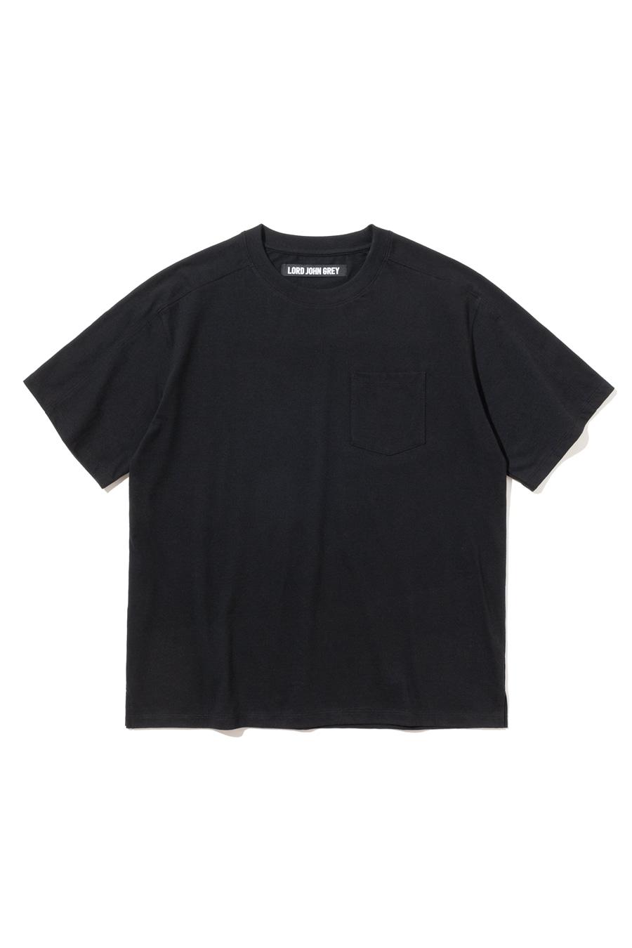 cutting cotton s/s tee black