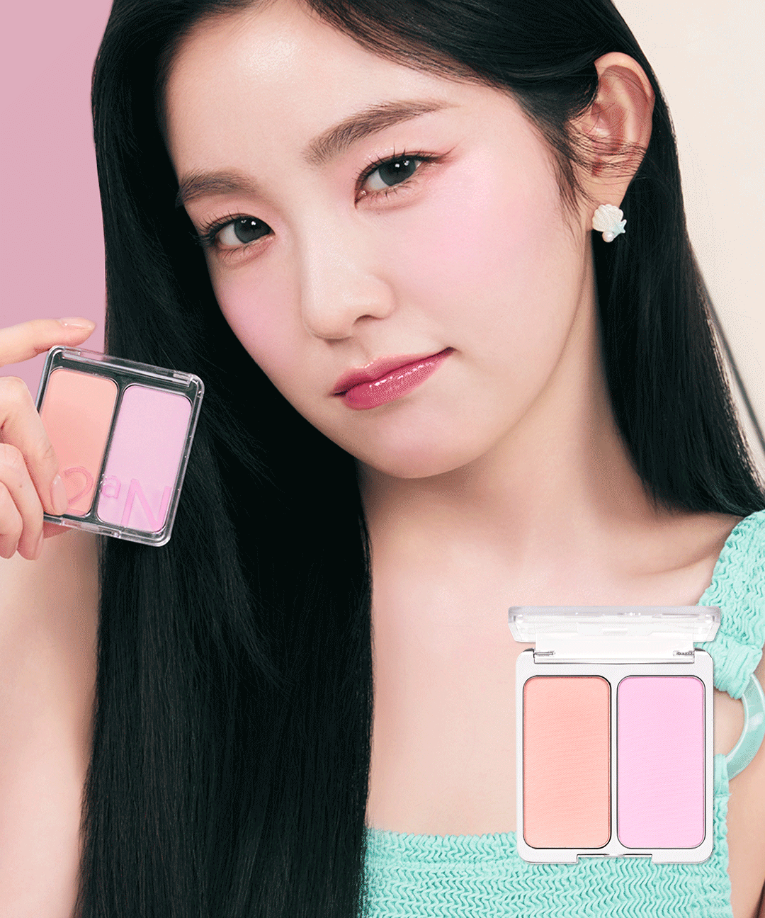 투에이엔 [뽀용치크💘] 듀얼 치크 15 Colors