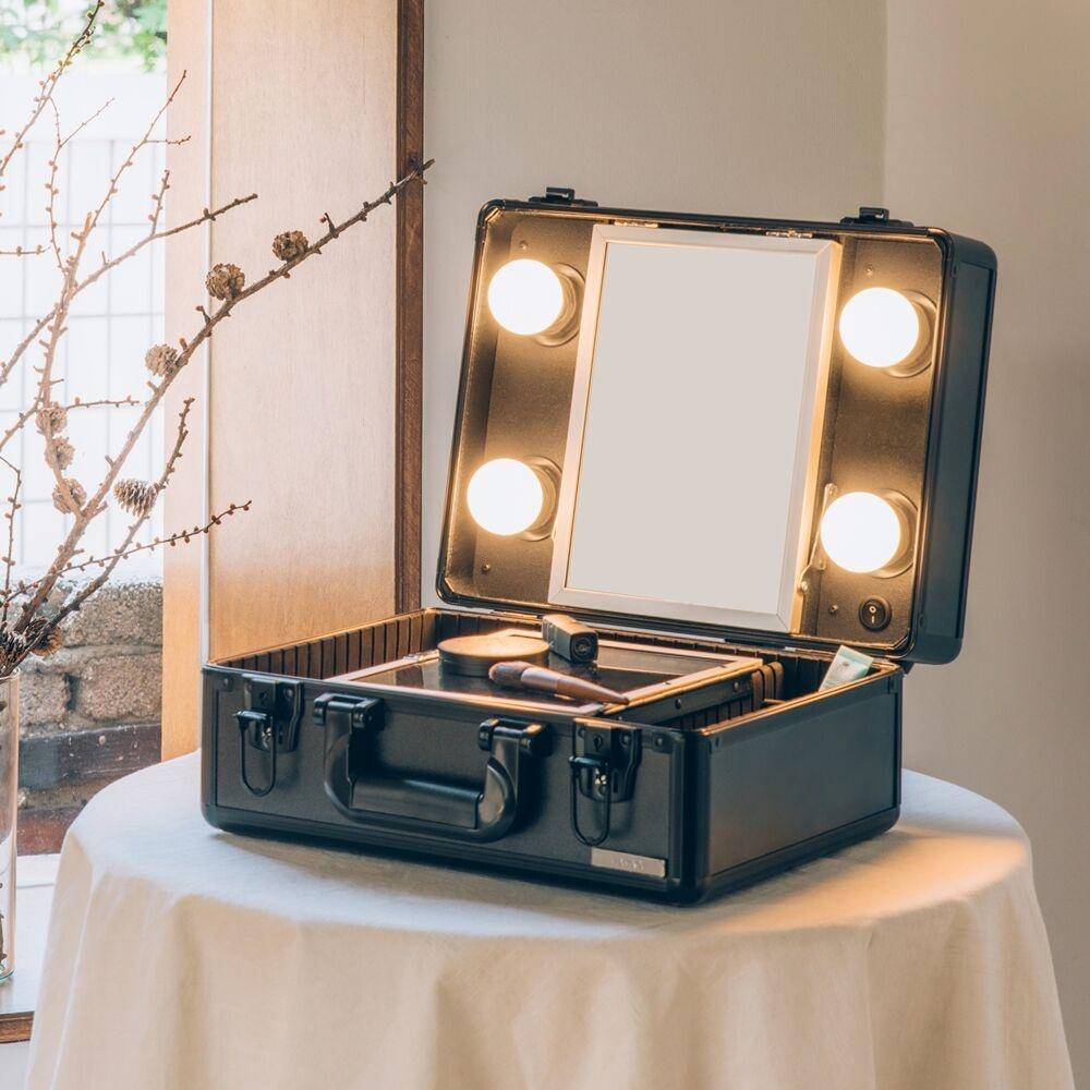 [리퍼브] LED 조명 미니화장대 마이러블리데이 블랙