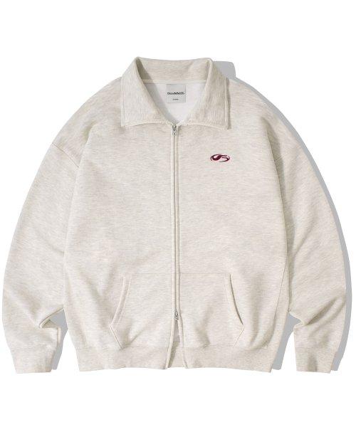 심볼 풀 집 업-오트밀