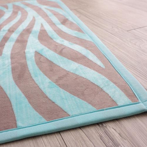 루디zebra 러그 - 블루