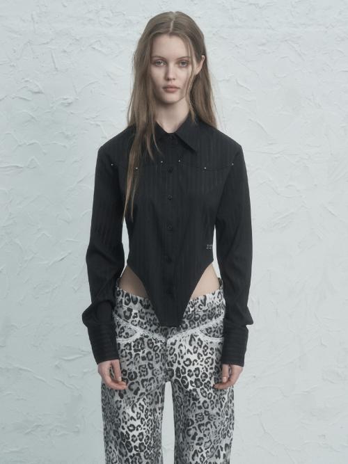 BIKINI LINE SHIRT / BLACK