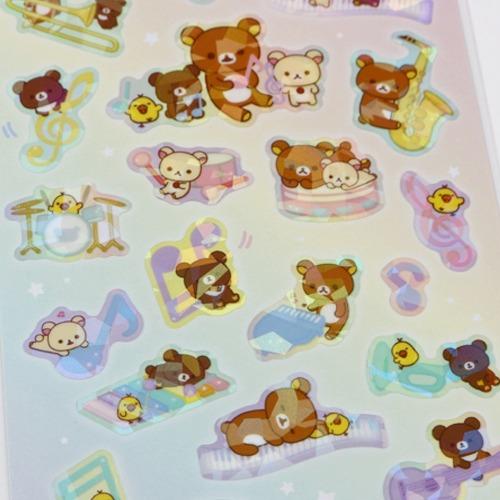 리락쿠마 키라호로 홀로그램 스티커