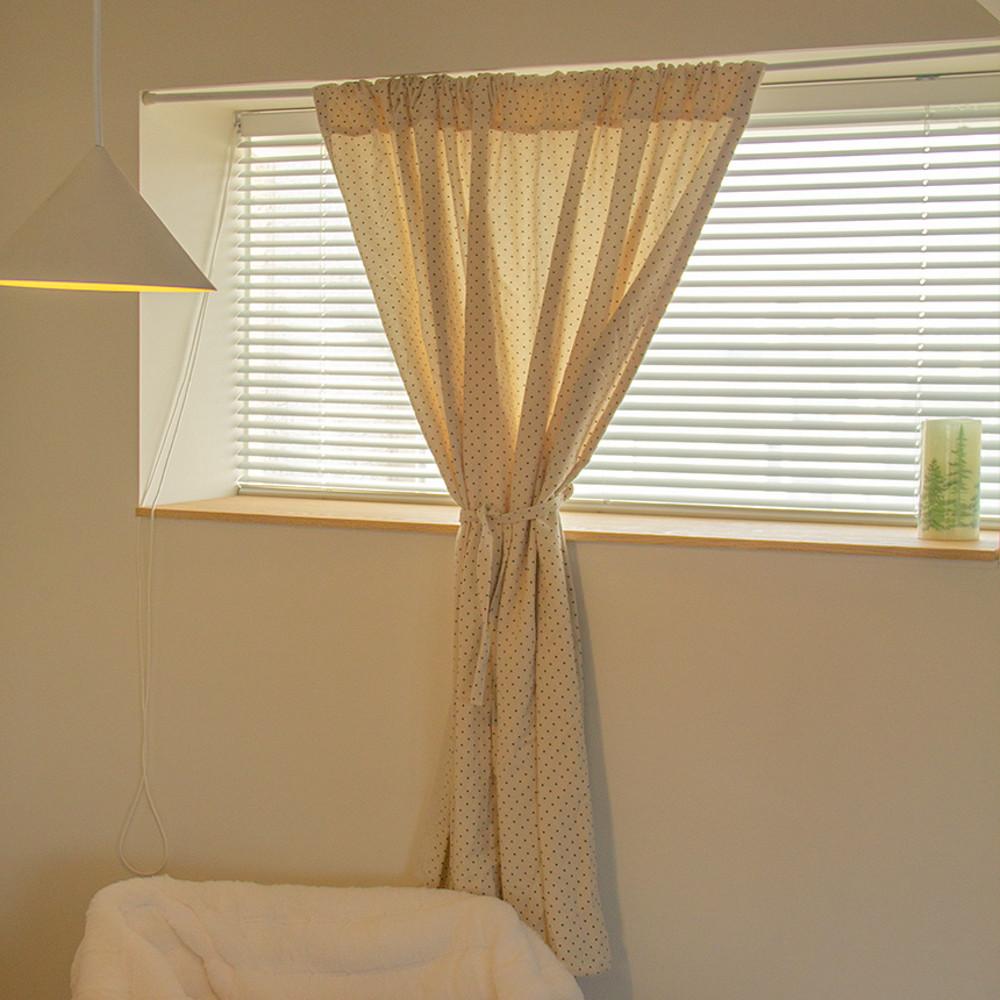 코듀로이 도트 커튼 가리개 가림막 창문거실커텐 겨울커튼 4size