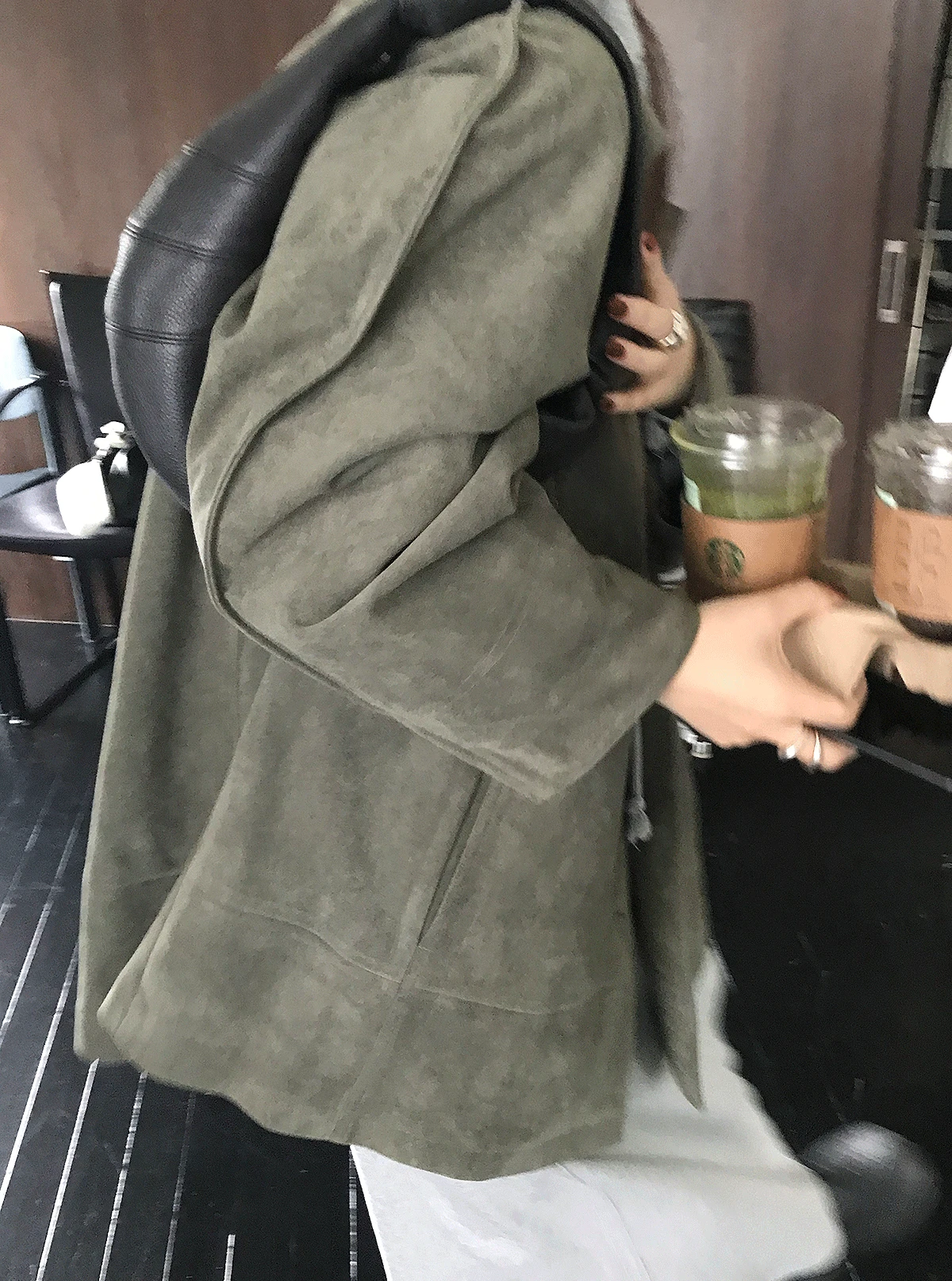 꼭사템* 25FW PAVE SUEDE COAT (2COL)📍HIGH QUALITY