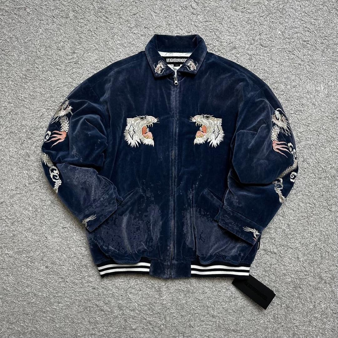 [L] 네이버후드 22AW 수베니어 새비지 자켓 네이비 | 후루츠패밀리