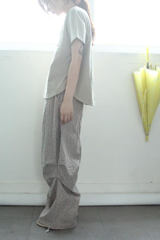 rose tuck pants (3color)