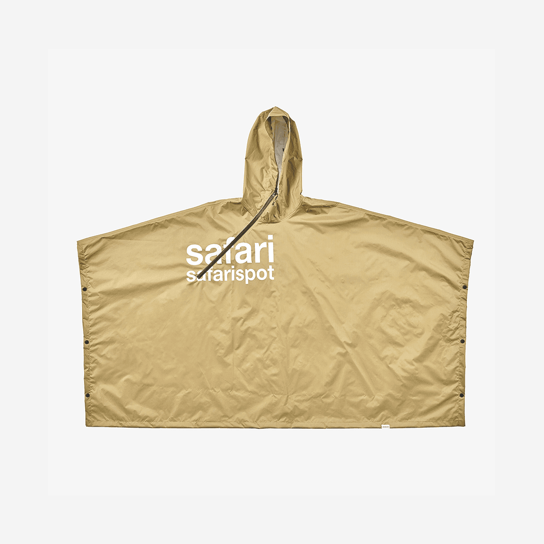 Safarispot Women 1/2 Basic Safari Rain Poncho Beige
