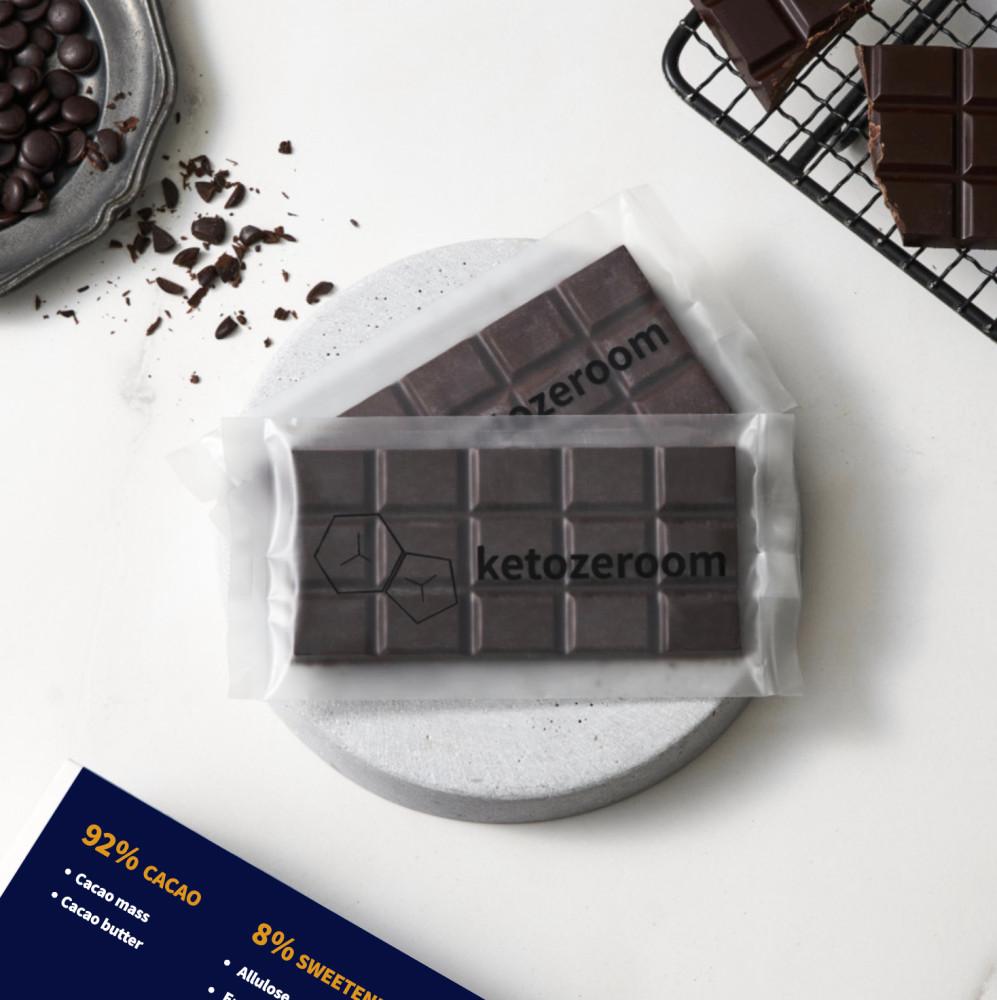 ketozeroom 무설탕 92% 다크 초콜릿 5개입 당뇨 비건 저탄고지 키토 간식 [원산지:국산(인천광역시 미추홀구)]