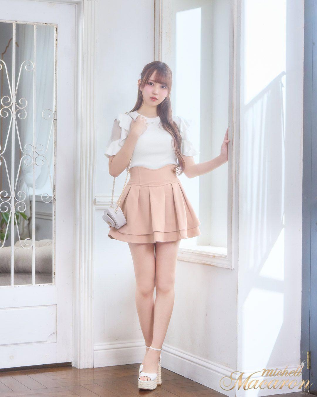 殿堂入り!!美脚になれるスカート♡（インナーパンツ付） くすみピンク | ファッション通販＆メディアMyColor ～マイカラー～