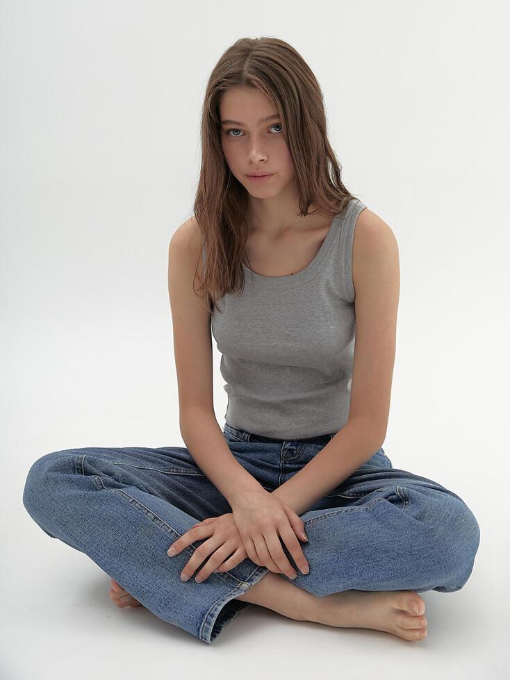regular sleeveless (grey)