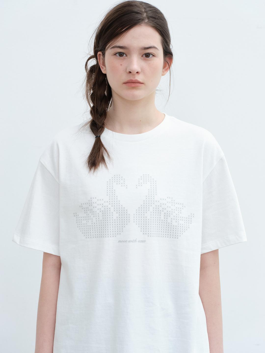Swan T-Shirt-White