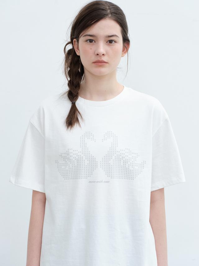 Swan T-Shirt-White