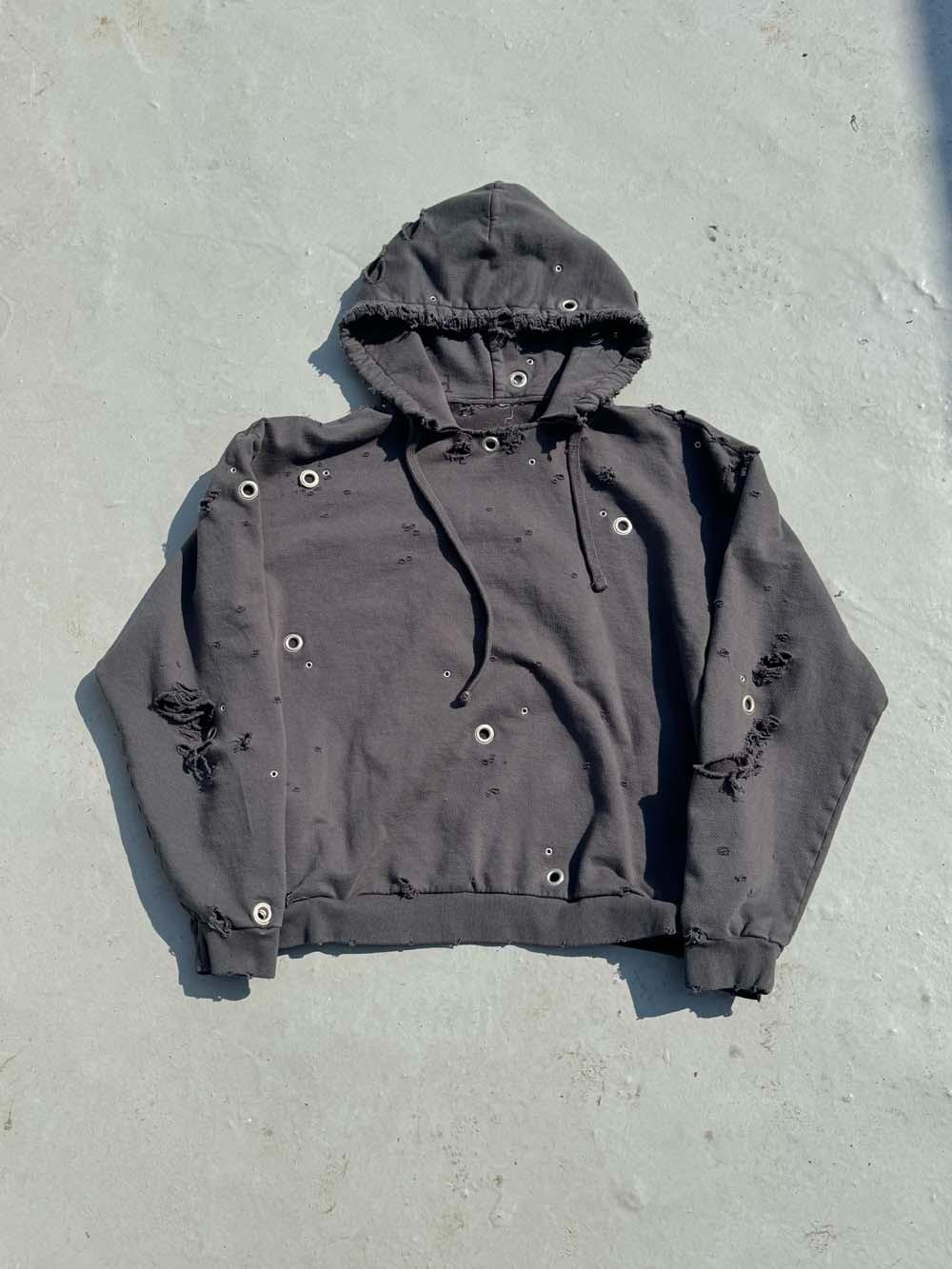 D.D.W Destroyed Eyelet Hoodie