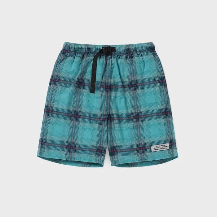 Belted Check short Green