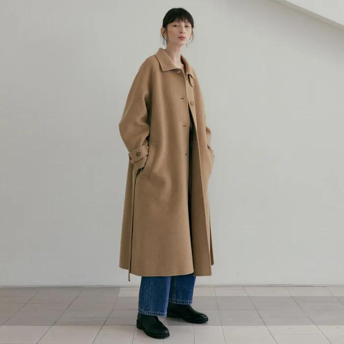 handmade wool trench coat(6color) [brown S 12/24 brown M,Oatmeal M 1/30 부터 순차 발송]