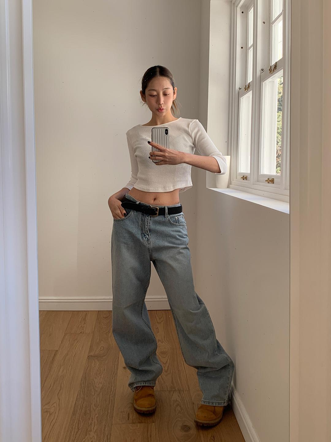 아쿠아 스트레이트 데님