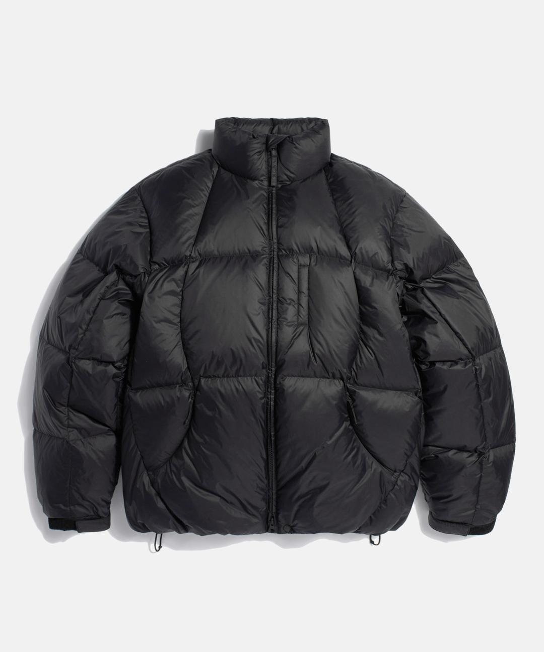 Wave Puffer Down Jacket Black