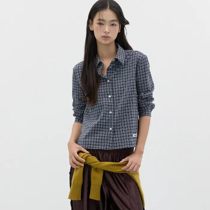SOFT TOUCH CHECK SHIRTS NAVY CHECK