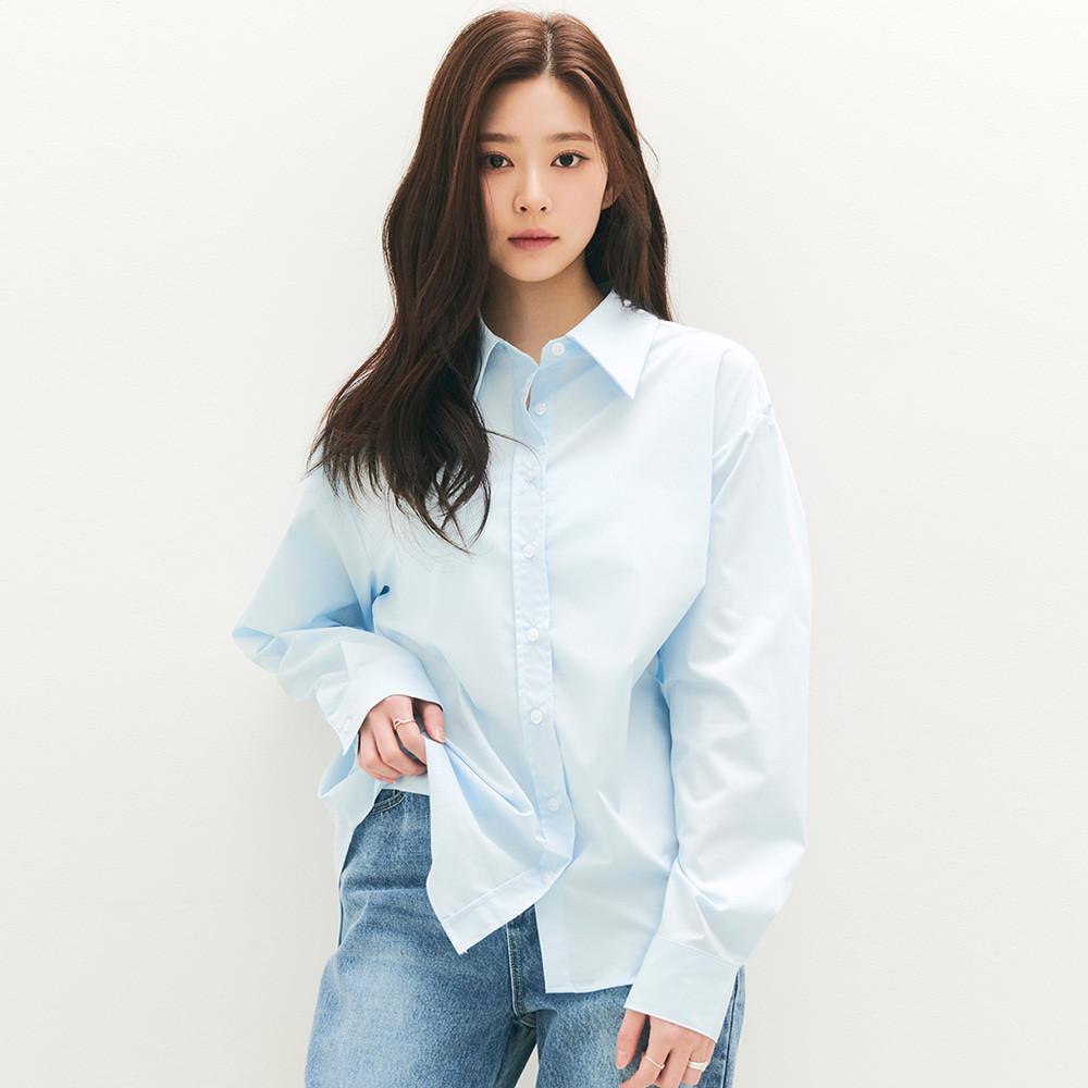 [시티브리즈] [10/4 순차배송] [22FW] 링클 프리 베이직 셔츠_SKY BLUE