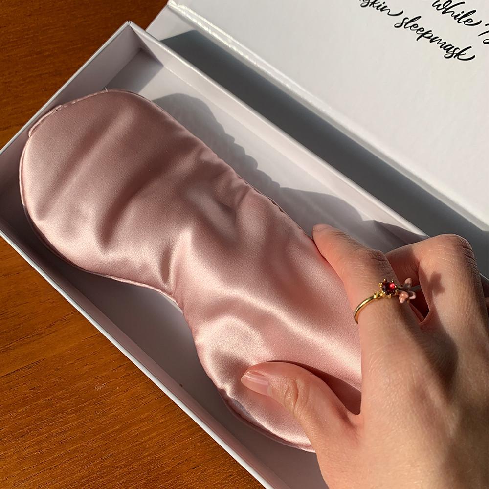 실키스킨 아이마스크 꿀잠 눈 가리개 천연 실크 수면안대