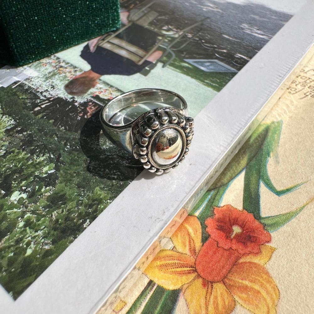 [무배]925실버 앤틱 로켓 포이즌 은반지