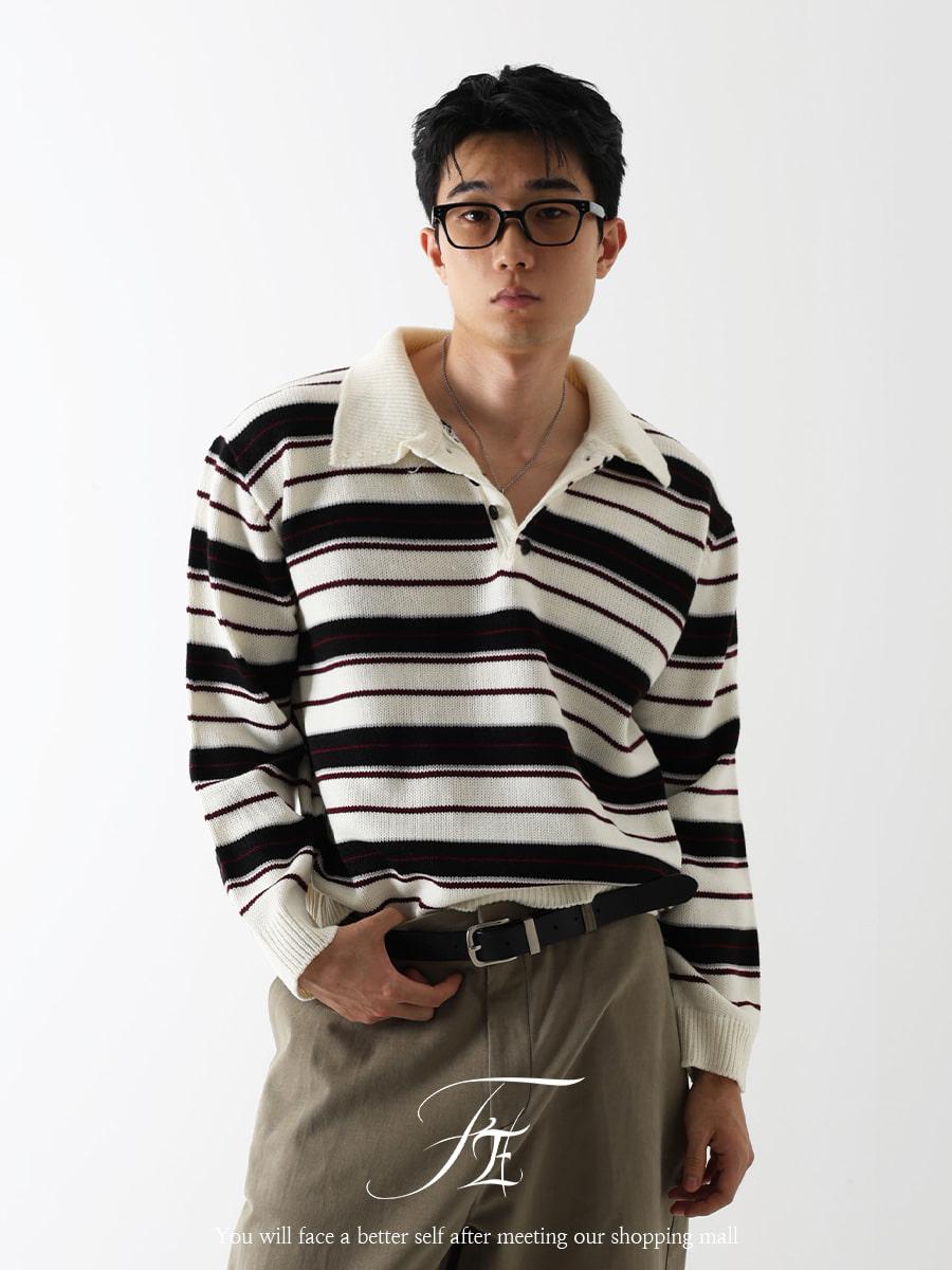 Early crop stripe knit