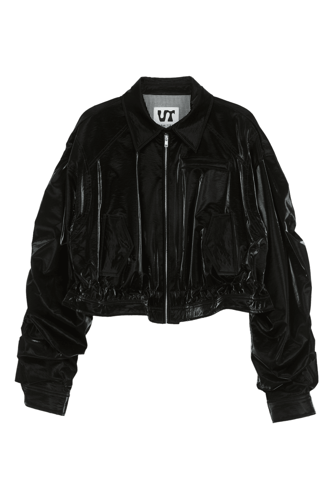 [ORDER MADE] 한지 숏 봄버 자켓_블랙