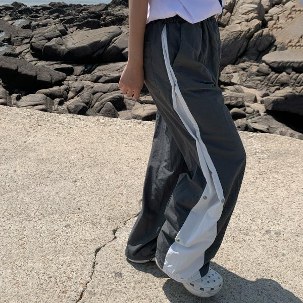 스팬 나일론 버튼 팬츠(4colors!)