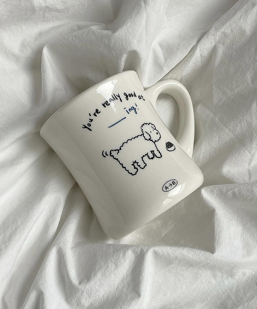 에이투비 제작 Puppy Mug 강아지 머그컵