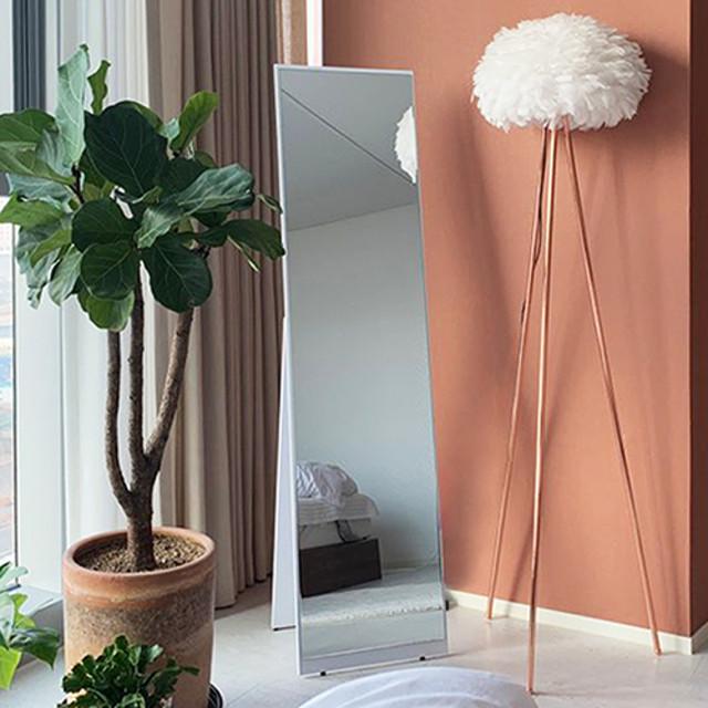 엣지 이동식 경대 스탠드 우드 원룸 현관 전신거울 300