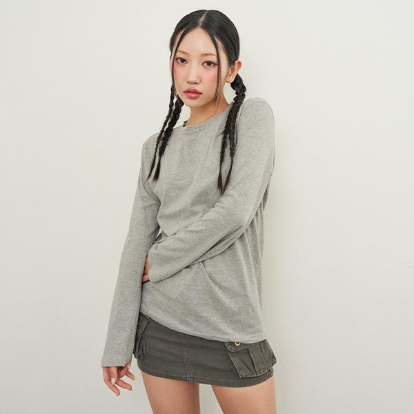 오프위 [MADE] 베이직 무지 루즈핏 긴팔 티셔츠 3color / 봄 가을 롱슬리브 긴소매 간절기 레이어드 이너