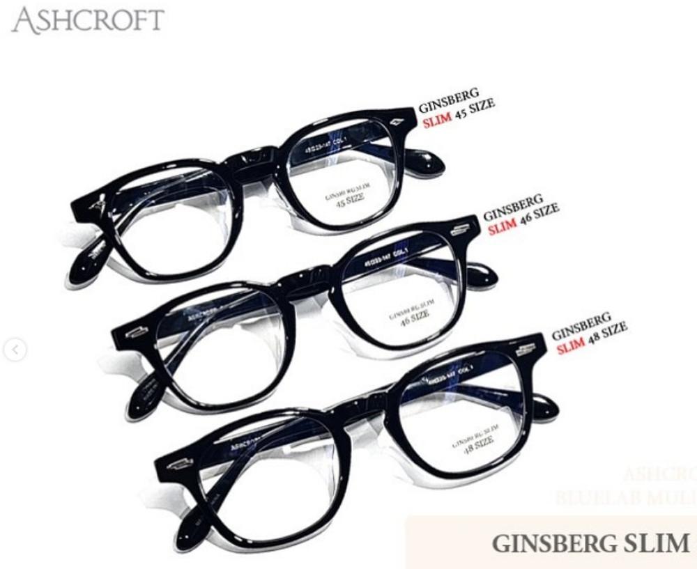 애쉬크로프트 긴즈버그 4mm 시트 45 46 48 SIZE 르세라핌 허윤진 여자 남자 뿔테안경
