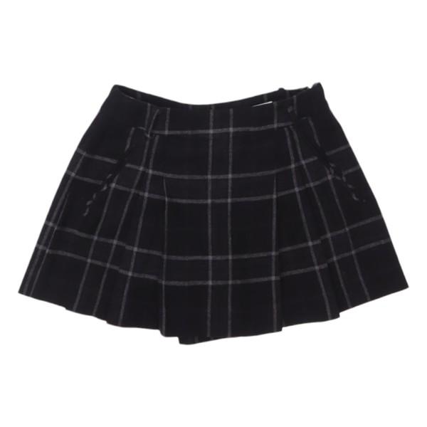 빈폴 (S)블랙 그레이 체크 미니 스커트