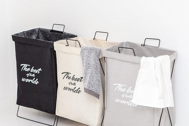 스탠드 접이식 빨래 바구니