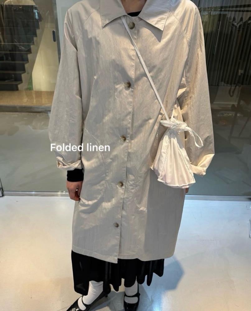 (당일)Neuadult 노이어덜트 캐롤 하프 코트 칼라넥 코팅 야상 싱글 트렌치 코트(2color)