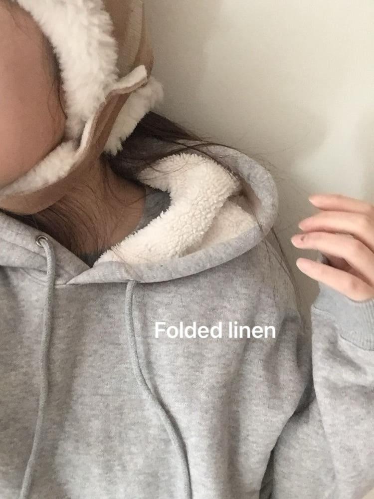 (당일)24FW 플러피 후드 맨투맨 보아털 안감 후디 스웻셔츠(2color)