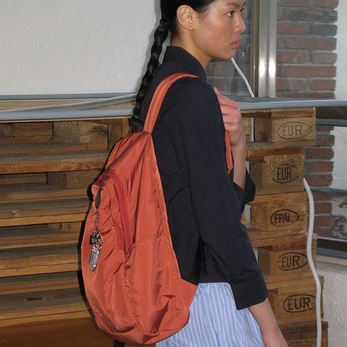 0002 HideSlot Classic Backpack _Orange Brick