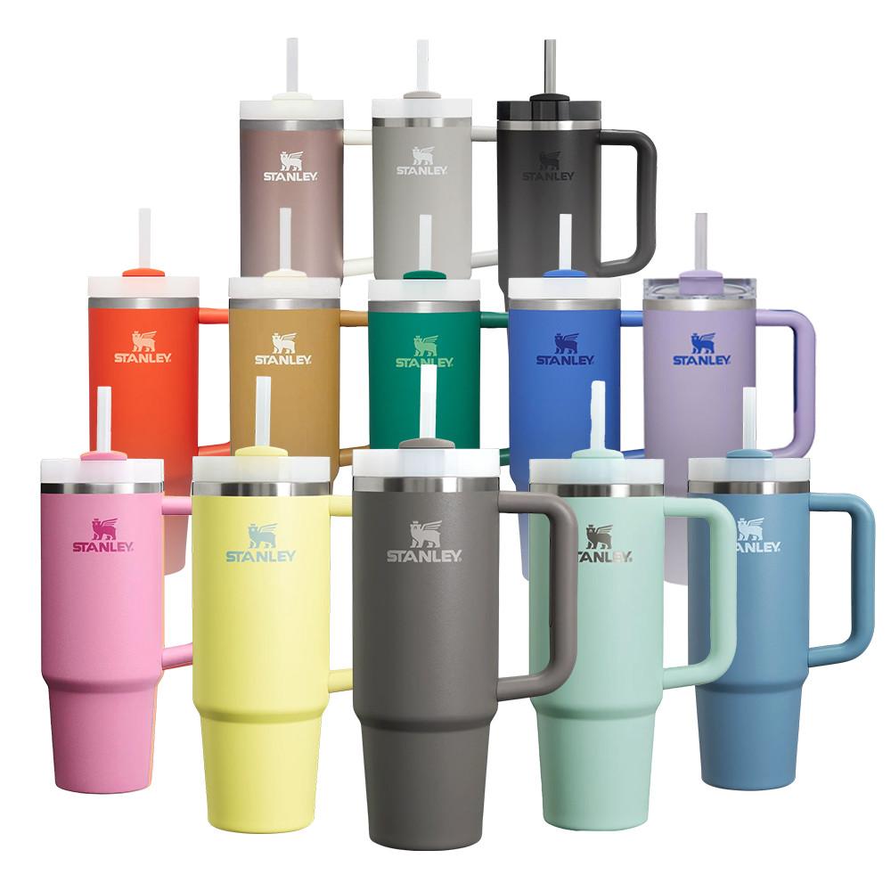 스탠리 텀블러 퀜처 887ml H2.0 플로우스테이트 대용량 빨대 손잡이 텀블러