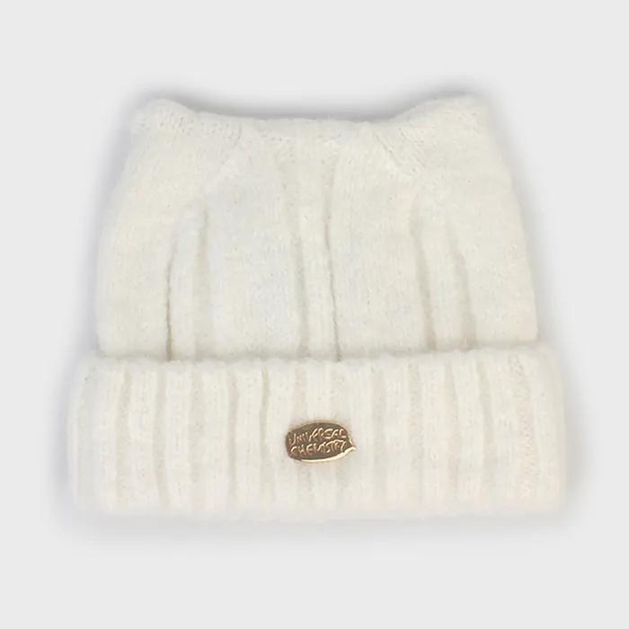 Wool Cat Ivory Bubble Beanie 고양이모자