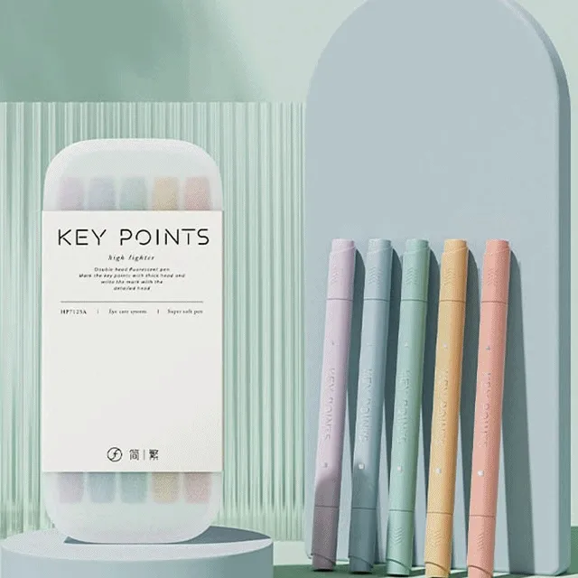 [3차 재입고!] 포인트 5종 형광펜 하일라이터