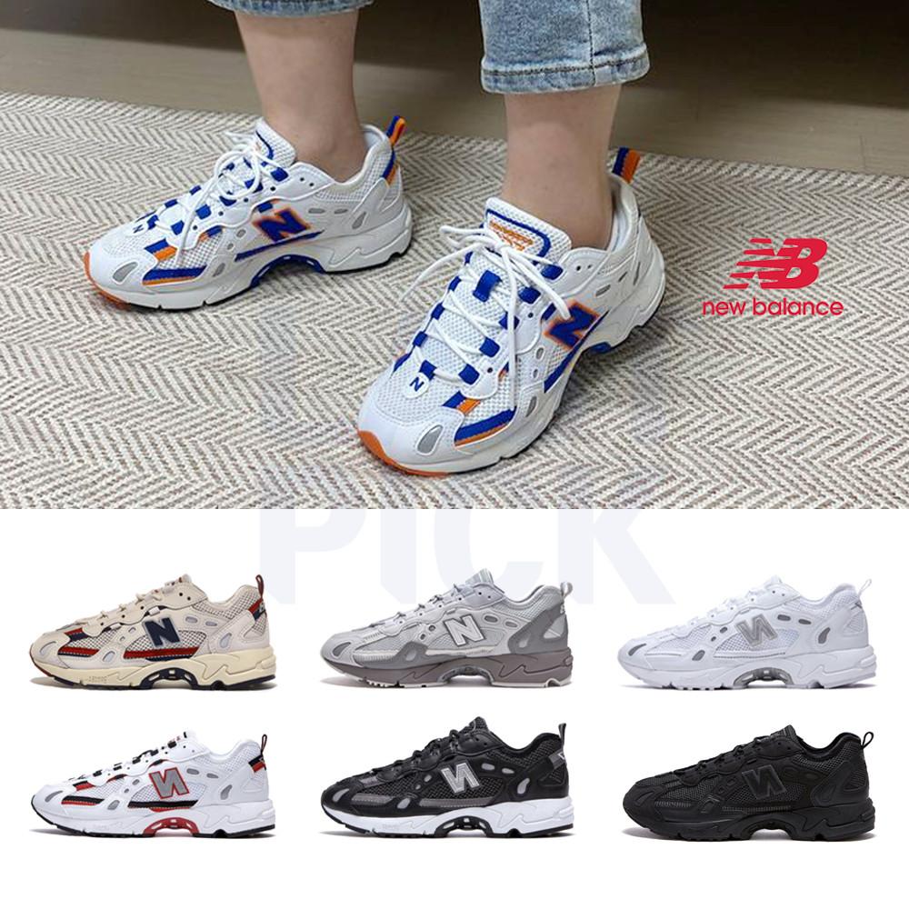 국내매장품 뉴발란스 827 화이트 블랙 블루 에임레온도르 런닝화