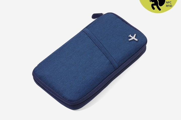 여권파우치 여행지갑 다크블루