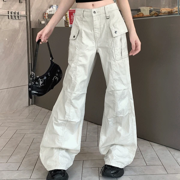 [캐주얼룩] 바르샤 포켓 와이드 팬츠