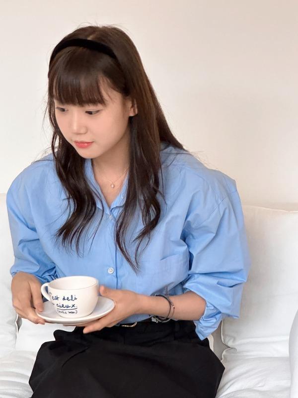 에센셜 코튼셔츠 (4color)