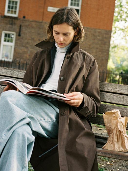 [FRONTROW X LOW CLASSIC] Curved Sleeve Trench Coat